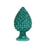 Pigna in ceramica di Caltagirone Verde Siciliano grande (L)