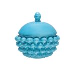 Centrotavola con Coperchio in ceramica di Caltagirone Azzurro Cielo S