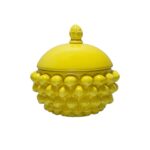 Centrotavola con Coperchio in ceramica di Caltagirone Giallo Cadmio S