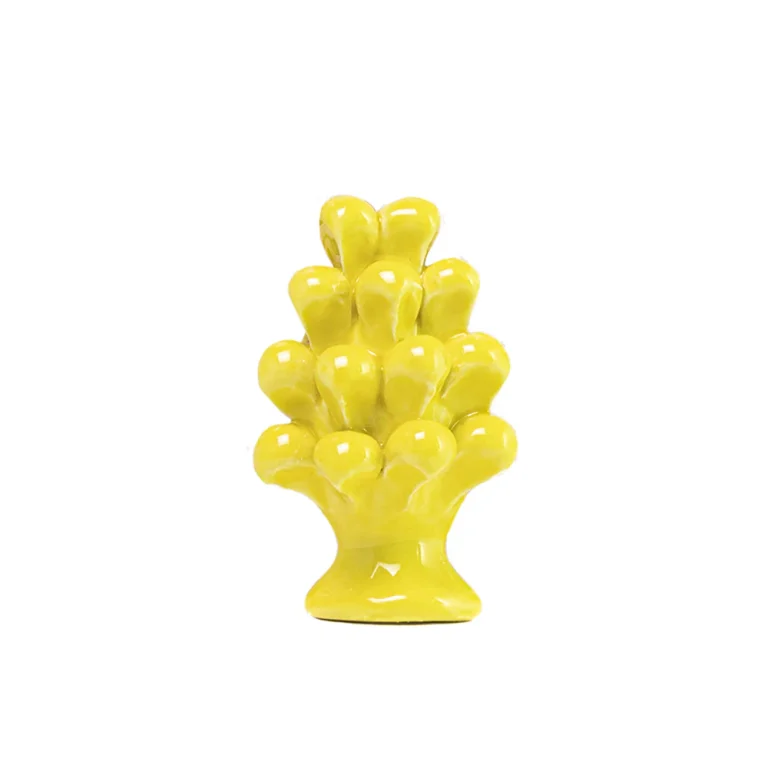 Magnete Pigna Giallo Cadmio in ceramica di Caltagirone