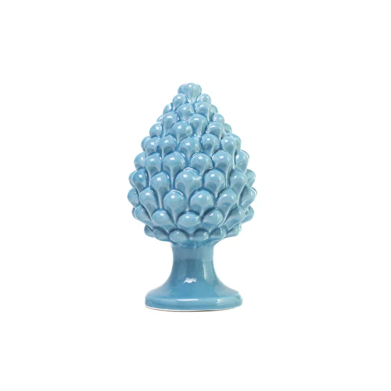 Pigna artigianale di Caltagirone Azzurro Cielo media (S)
