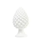 Pigna in ceramica di Caltagirone Bianco Puro grande (L)