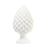PPigna Bianco Puro in Ceramica di Caltagirone XL grande