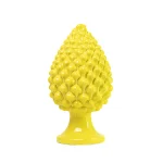 Pigna in ceramica di Caltagirone Giallo Cadmio grande (L)