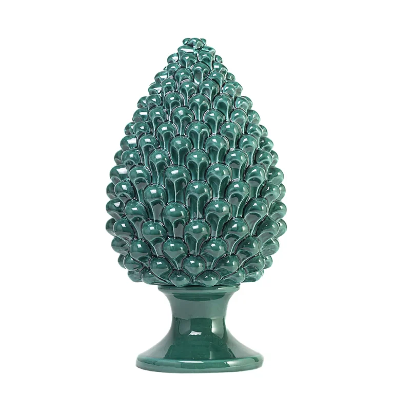 Pigna Verde Siciliano in Ceramica di Caltagirone XL