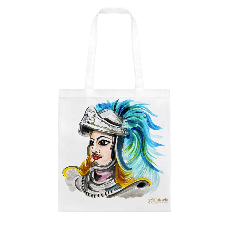 Shopping Bag con disegno di un pupo siciliano