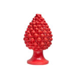 Pigna di Caltagirone artigianale Rosso Corallo media (M)