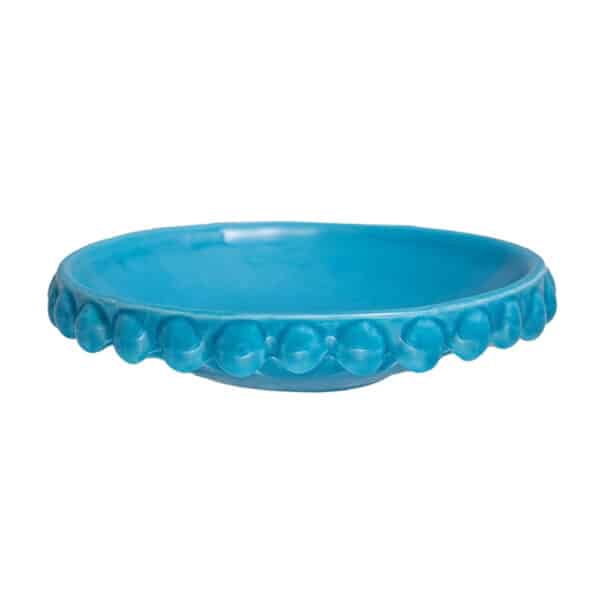 Svuotatasche in ceramica di Caltagirone Azzurro Cielo M