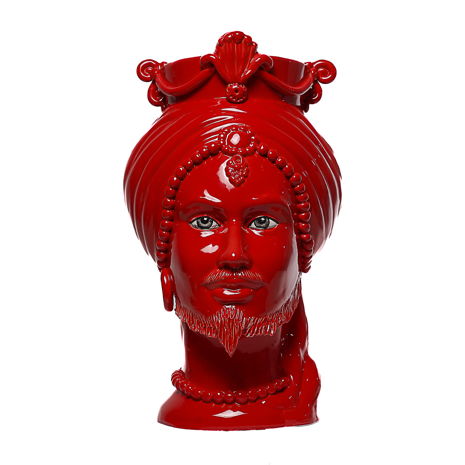 Testa di Moro Uomo in Ceramica di Caltagirone