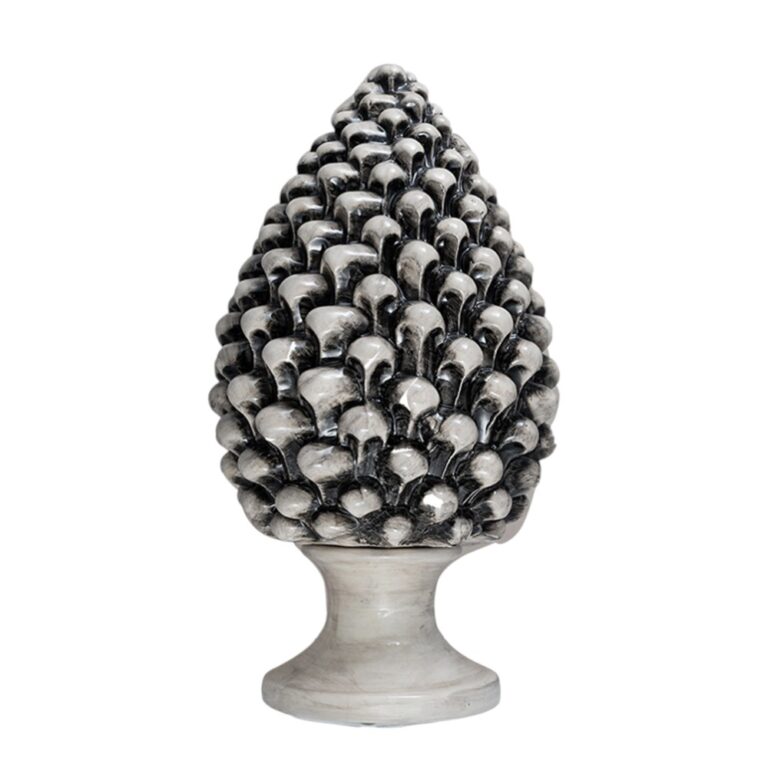 Pigna Grigio Fumé in Ceramica di Caltagirone XL grande