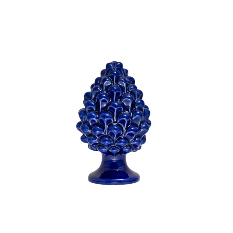 Pigna in ceramica di Caltagirone Blu Cobalto
