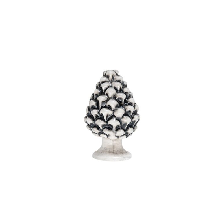 Pigna in ceramica di Caltagirone Grigio Fumé piccola XXS