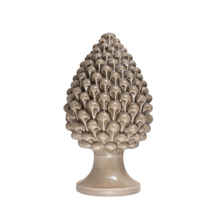 Pigna in ceramica di Caltagirone Tortora Sabbiato grande (L)