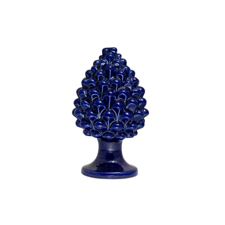 Pigna artigianale di Caltagirone Blu Cobalto media (S)