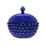 Centrotavola con Coperchio Blu Cobalto M