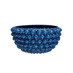 Centrotavola Blu Lapis M in ceramica di Caltagirone