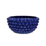 Centrotavola Blu Cobalto M in ceramica di Caltagirone medio