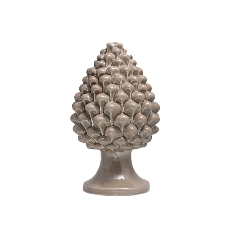 Pigna di Caltagirone artigianale Tortora Sabbiato media (M)