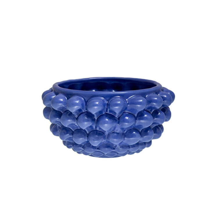 Centrotavola Blu Royal S in ceramica di Caltagirone piccolo