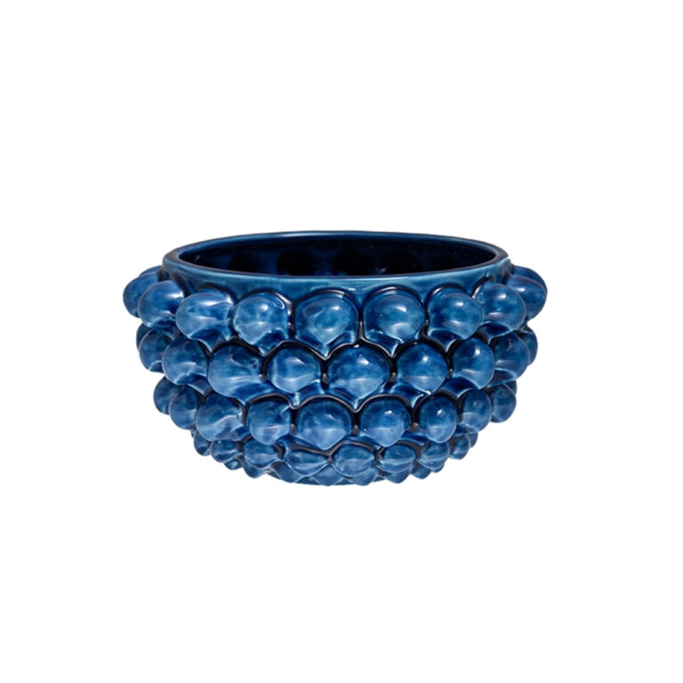 Centrotavola Blu Lapis S in ceramica di Caltagirone piccolo