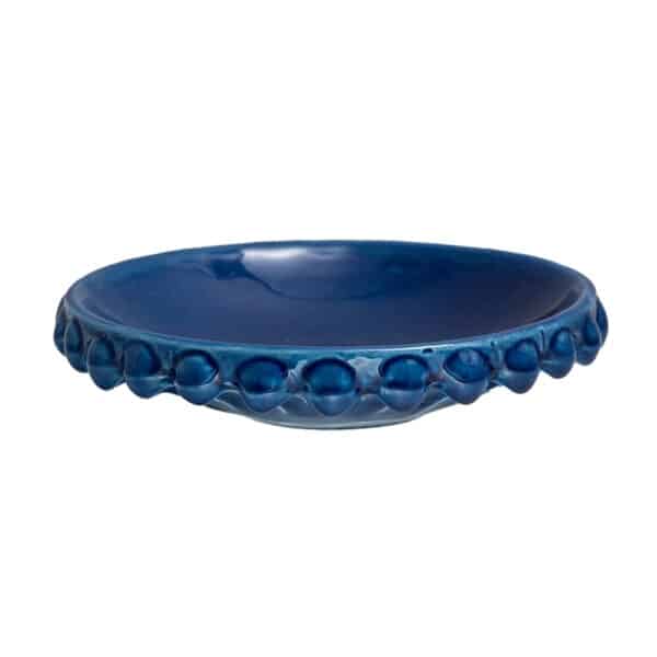 Svuotatasche in ceramica di Caltagirone Blu Lapis M medio